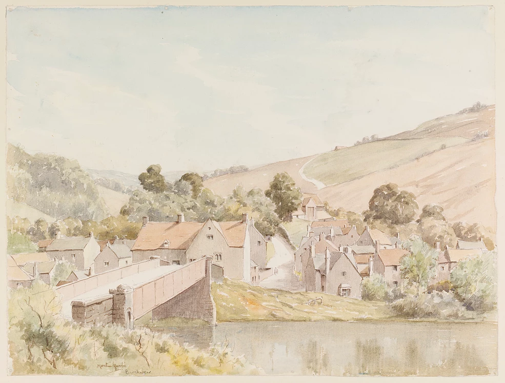 VA Watercolour of Brockweir